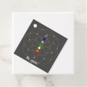Open Chakra en Zaden van het leven Bedankjes Labels (In situ)