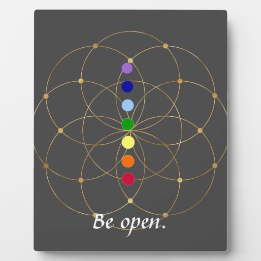 Open Chakra en Zaden van het leven Fotoplaat (Voorkant)