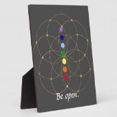 Open Chakra en Zaden van het leven Fotoplaat (Zijkant)