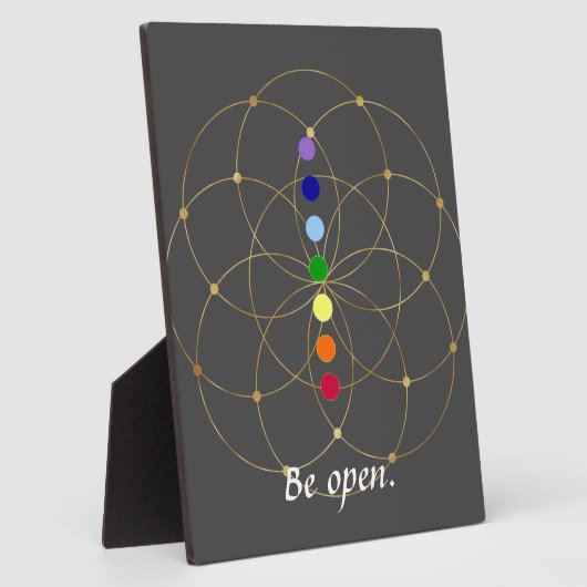 Open Chakra en Zaden van het leven Fotoplaat (Zijkant)