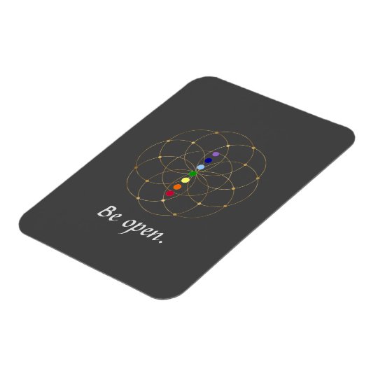 Open Chakra en Zaden van het leven Magneet (Linkerzijde)