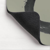 Open Circle Enso Zen Mousepad, Khaki Muismat (Hoek)