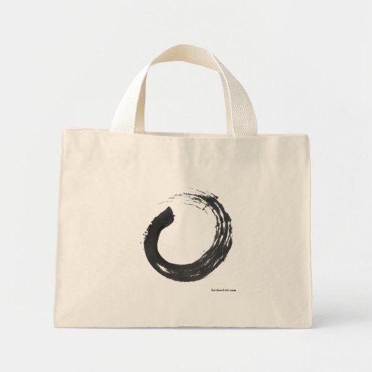 Open Cirkel Enso Zen Bag Mini Tote Bag (Voorkant)