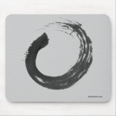 Open Cirkel Enso Zen Mousepad Muismat (Voorkant)