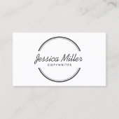 OPEN CIRKEL LOGO in ZWART & WIT Visitekaartje (Voorkant)