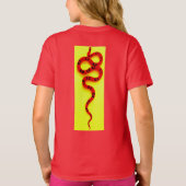 Open cirkels van glas t-shirt (Achterkant)