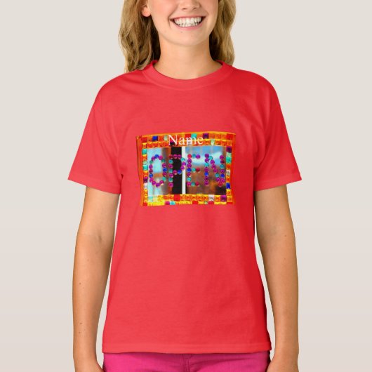 Open cirkels van glas t-shirt (Voorkant)