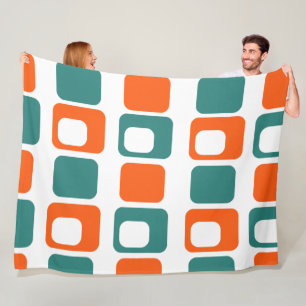 Open & Closed Rectangles Fleece Deken