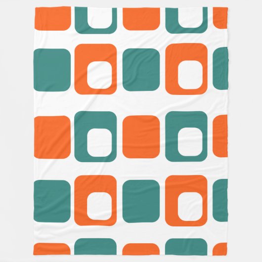 Open & Closed Rectangles Fleece Deken (Voorkant)