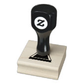 OPEN Custom Printed Eye Catching Deep Paarse Ink Rubberstempel (Stempel)