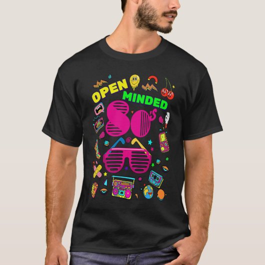 Open de 80-generatiekool Retro terug naar 80' T-shirt (Voorkant)
