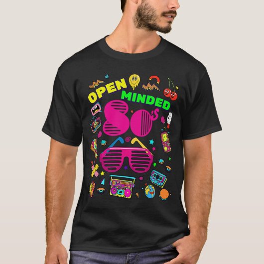 Open de 80-generatiekool Retro terug naar 80' T-shirt (Voorkant)