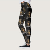 Open De Deur Grappige Kat Meme Kat Gang Humor Ontw Leggings (Links)