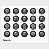 Open De Deur Zombie Honden Grappige Halloween Hond Ronde Sticker (Vel)
