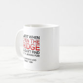Open de Fridge Funny Mug Koffiemok (Voorkant links)