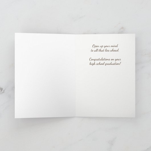 Open de Kaart van het Afstuderen van de Hoge Schoo (Binnen)