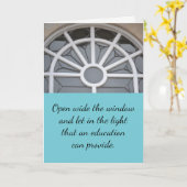 Open de Kaart van het Afstuderen van de Hoge Schoo (Gele Bloem)