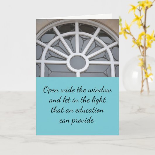 Open de Kaart van het Afstuderen van de Hoge Schoo (Gele Bloem)