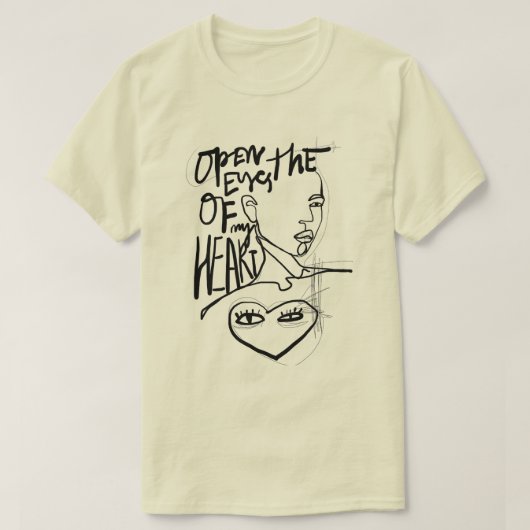 Open de ogen van mijn hart t-shirt (Design voorkant)