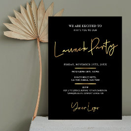 Open de startpagina voor Black & Gold Modern Busin Kaart