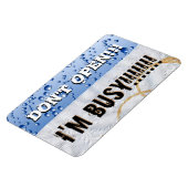 Open de vaatwasser niet Grote vinylmagneet Magneet (Linkerzijde)