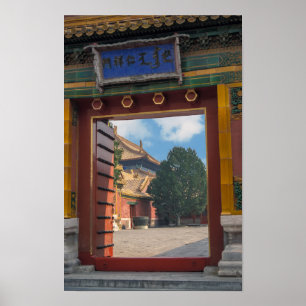 Open deur bij de Verboden Stad - Peking, China Poster