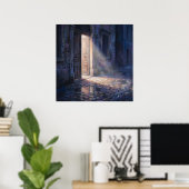 Open Deur - Impressionistische Schilderstijl Kunst Poster (Thuiskantoor)