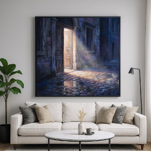 Open Deur - Impressionistische Schilderstijl Kunst Poster