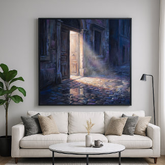 Open Deur - Impressionistische Schilderstijl Kunst Poster