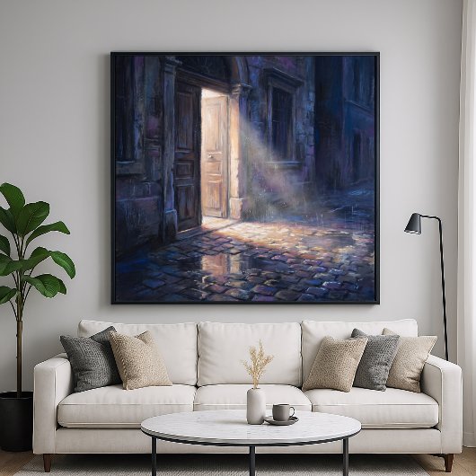 Open Deur - Impressionistische Schilderstijl Kunst Poster