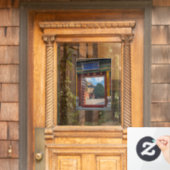 Open deur in de verboden stad - Beijing, China Raamsticker (Huis Deur)