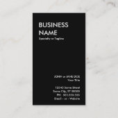 open deur met komische stijl : vloerbedekking (roo visitekaartje (Achterkant)