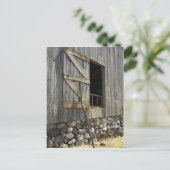 Open deur met schroefdraad briefkaart (Staand voorkant)