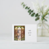 Open deur naar de baden visitekaartje (Staand voorkant)