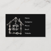 Open deur naar eigen eigendom onroerend goed visitekaartje (Achterkant)