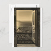 Open deur-Retro Briefkaart (Voorkant / Achterkant)