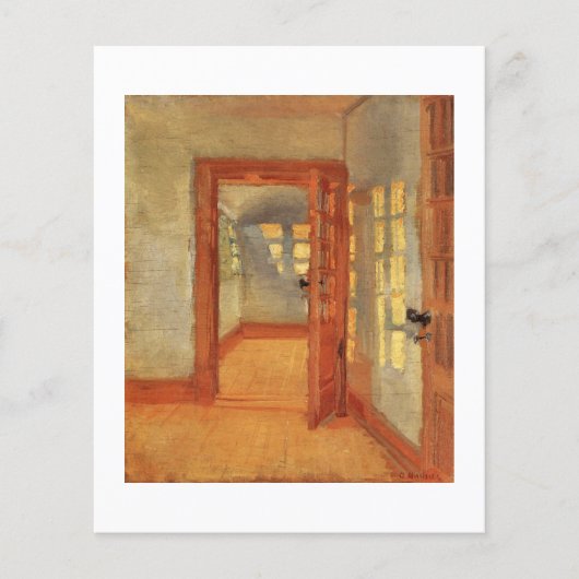 Open deur - uniek kleuterschilderij met kleine vin flyer (Voorkant)