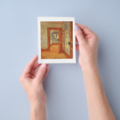 Open deur unieke kleine folder hand-out deur schil (Hand)