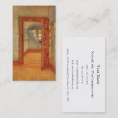 Open deur, zonnige impressionist interieur Anna An Visitekaartje (Voorkant / Achterkant)