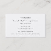 Open deur, zonnige impressionist interieur Anna An Visitekaartje (Achterkant)