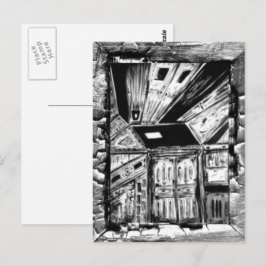 Open deuren briefkaart (Voorkant / Achterkant)