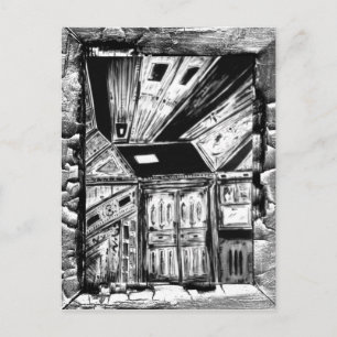 Open deuren briefkaart