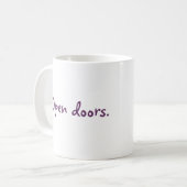 Open deuren. koffiemok (Voorkant links)