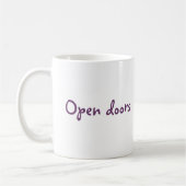Open deuren. koffiemok (Links)