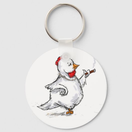 Open Deuren met Dr Julia Chicken Sleutelhanger (Voorkant)