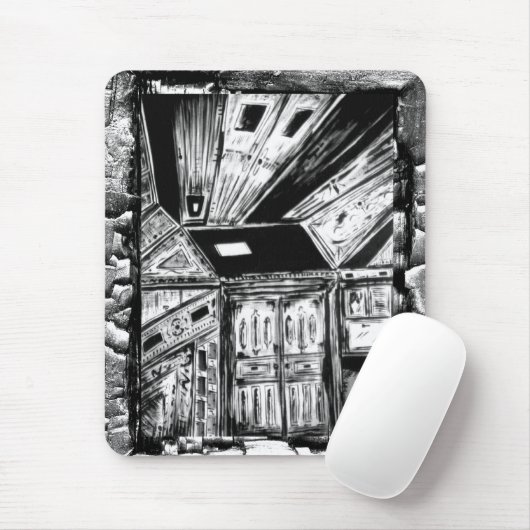 Open deuren muismat (Met muis)