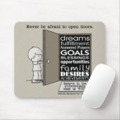 Open deuren muismat (Met muis)