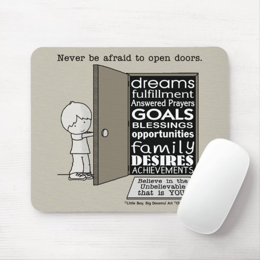 Open deuren muismat (Met muis)