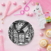 Open deuren papieren bordje (Feest)