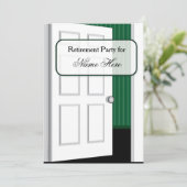 Open Deuren Pensioenpartij Kaart (Staand voorkant)